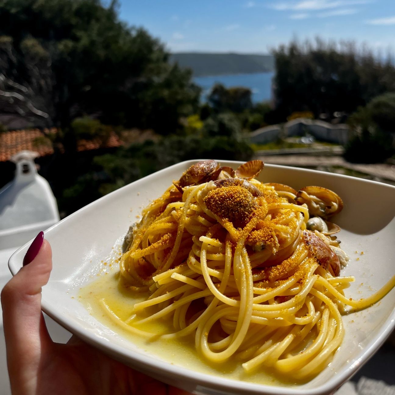 Spaghetti vongole e bottarga