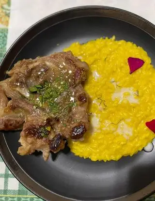 Ricetta Risotto alla milanese con fonduta di pecorino e ossobuco di alessiostark91