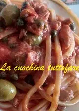 Ricetta Bavette con tonno, capperi e olive