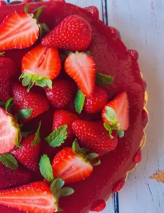 Ricetta Cheesecake alle fragole con gelee'di fragole di cucina_di_casa