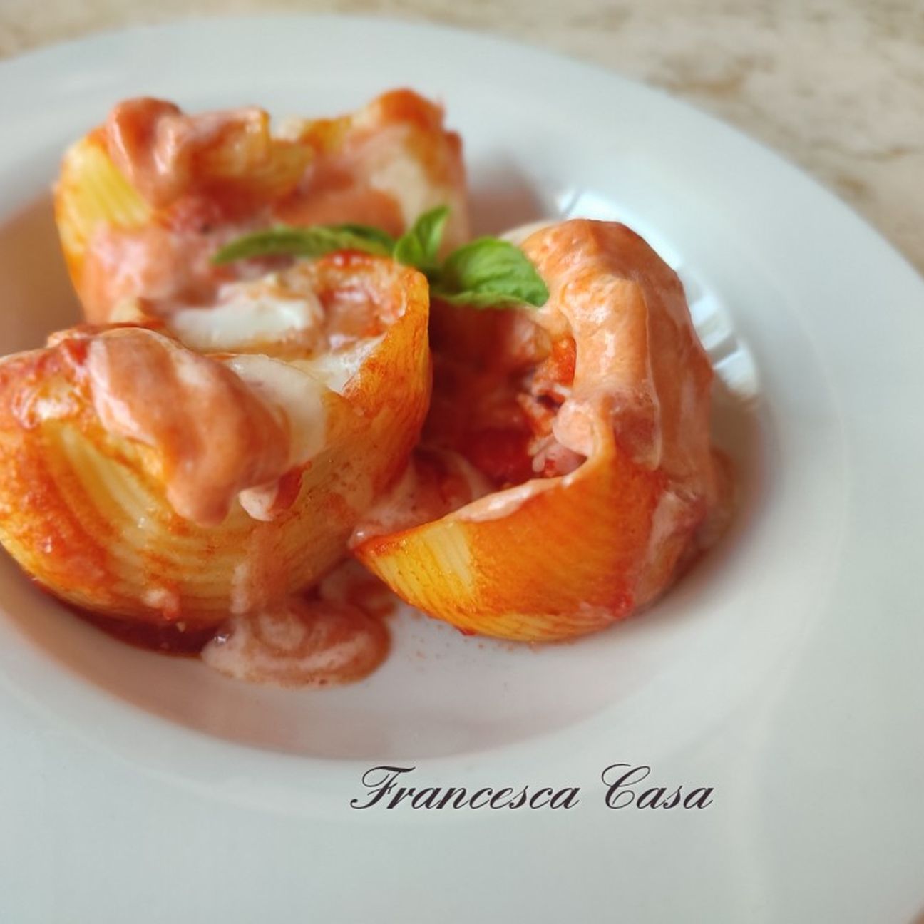 Lumaconi ripieni di ricotta e prosciutto al forno!!!