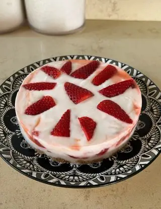 Ricetta Cheesecake alle fragole fit di luciagiusi70