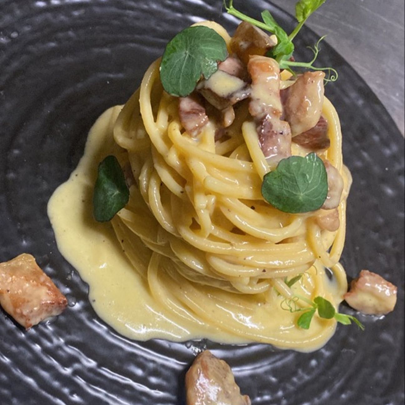 Spaghettone alla carbonara