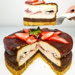 Ricetta Newyork-Cheesecake Senza Zucchero Fragola🍓 e Cocco🥥