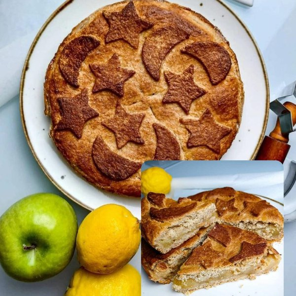 Crostata Cuor di Mela Senza Burro e Zucchero