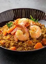 Ricetta Couscous con lenticchie, gamberetti e carote