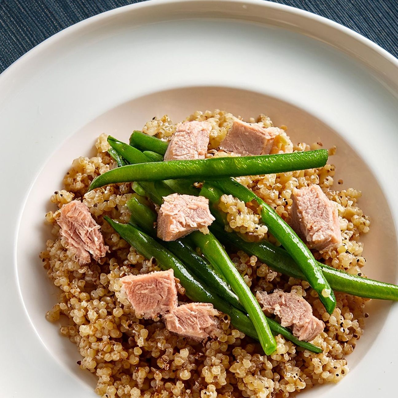 Quinoa con tonno e fagiolini