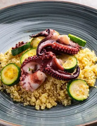 Ricetta Couscous con polpo e zucchine di alessandra_tiritiello