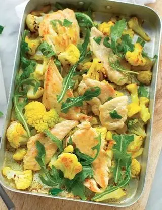 Ricetta Petto di pollo con cavolfiore alla curcuma di marina_fratton