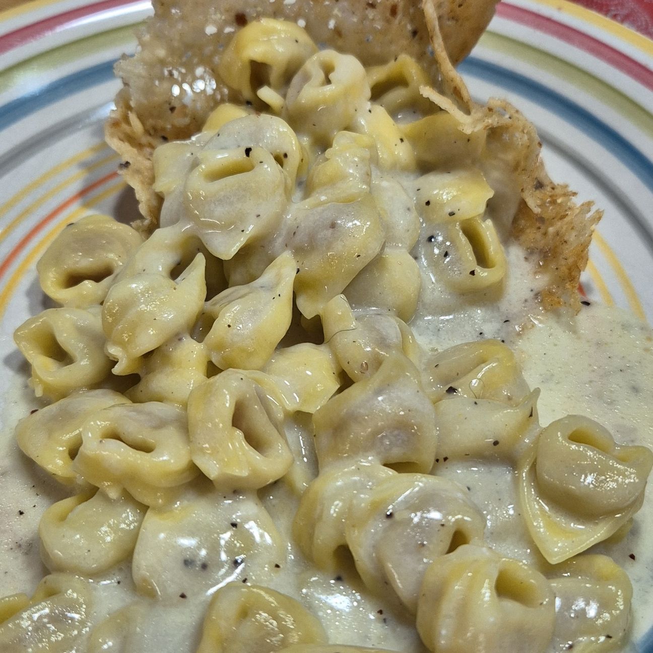 Tortellini cacio e pepe