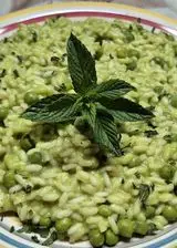 Ricetta Risotto piselli e menta