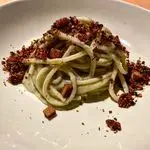 Ricetta Spaghettone con crema di zucchine e tofu croccante