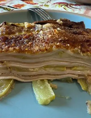 Ricetta Timballo di zucchine con fesa di tacchino di Unpodicucina