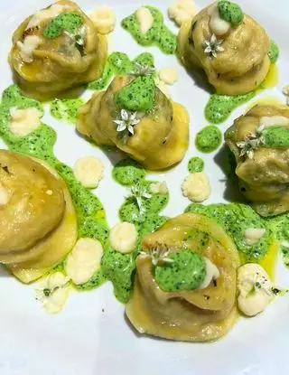 Ricetta Cappellacci ai porcini, grana e aglio orsino di sara-09