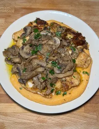 Copertina della ricetta Scaloppina ai funghi con purè di castalfood