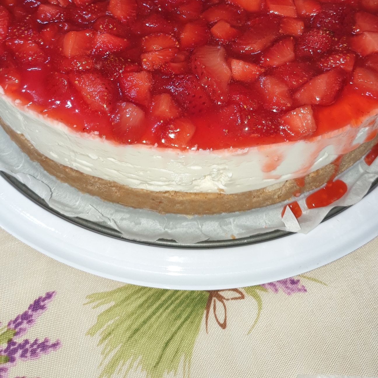 La mia cheesecake alle fragole