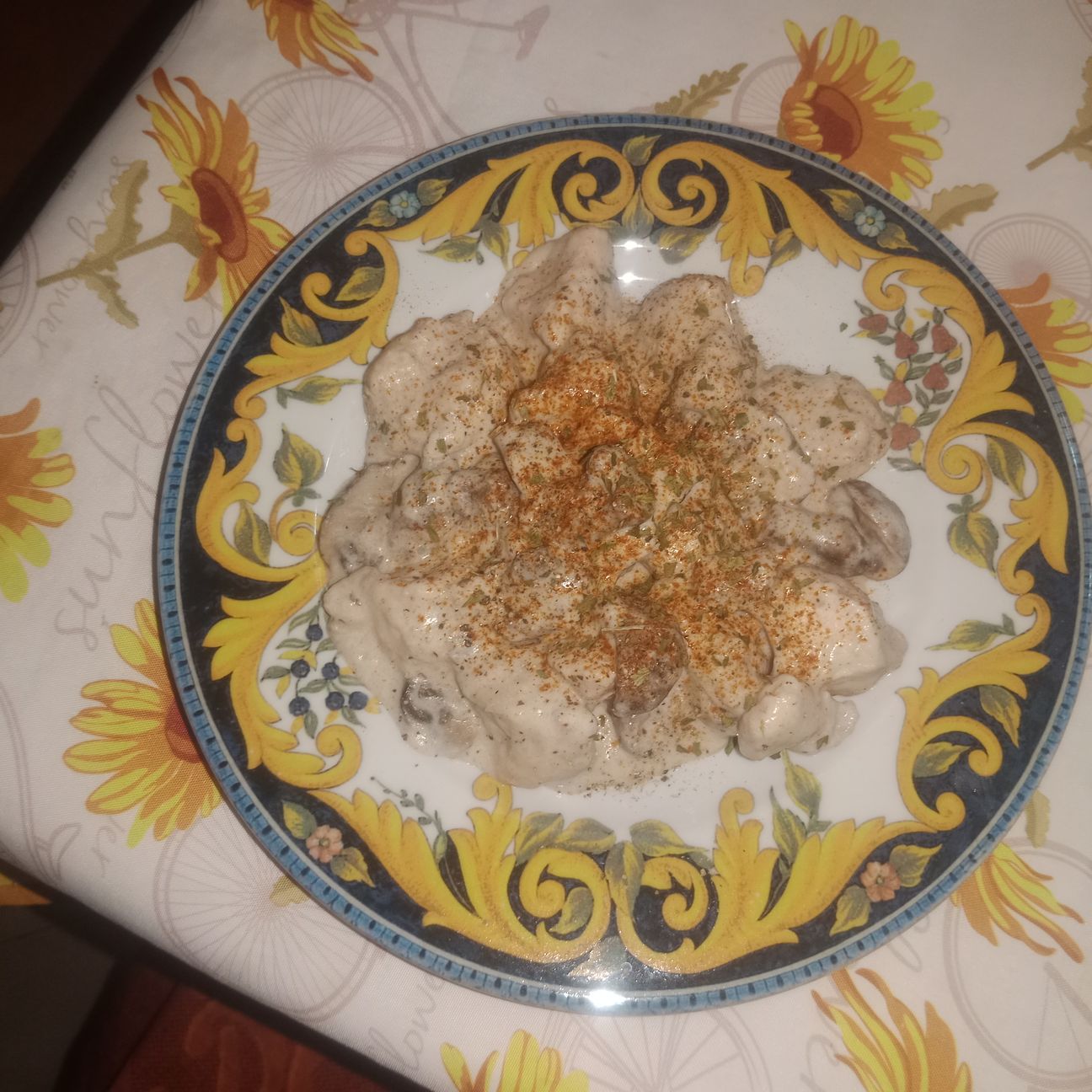 Bocconcini di pollo ai funghi