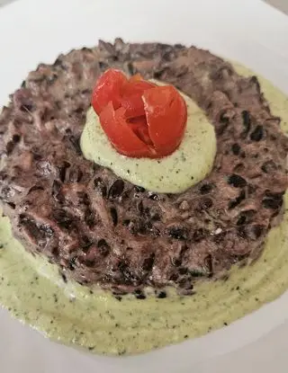 Ricetta Riso venere  tonno formaggio spalmabile con pesto di zucchina di danielapassaquindici