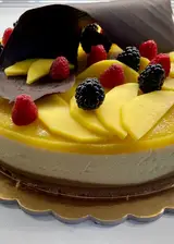 Ricetta Cheesecake al Mango, Lamponi e More