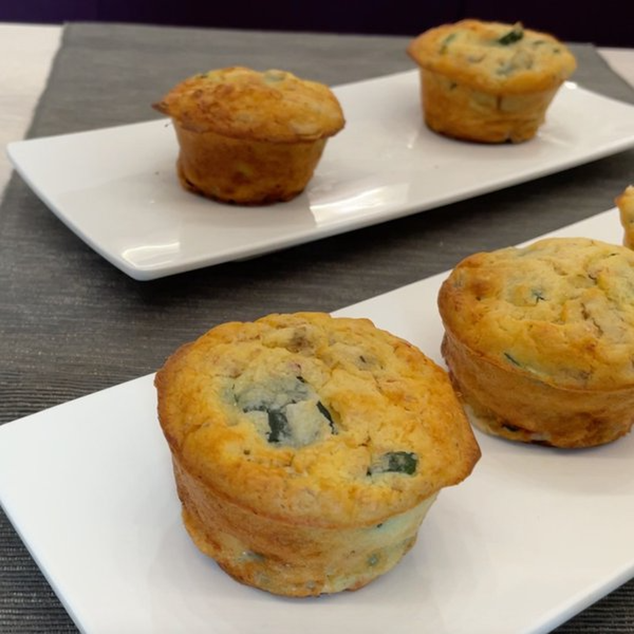 Muffin salati con Prosciutto e Zucchine