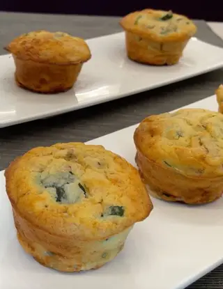 Ricetta Muffin salati con Prosciutto e Zucchine di unamicoincucina