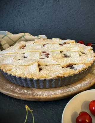 Ricetta Crostata alle Ciliegie con crema di Yogurt di unamicoincucina