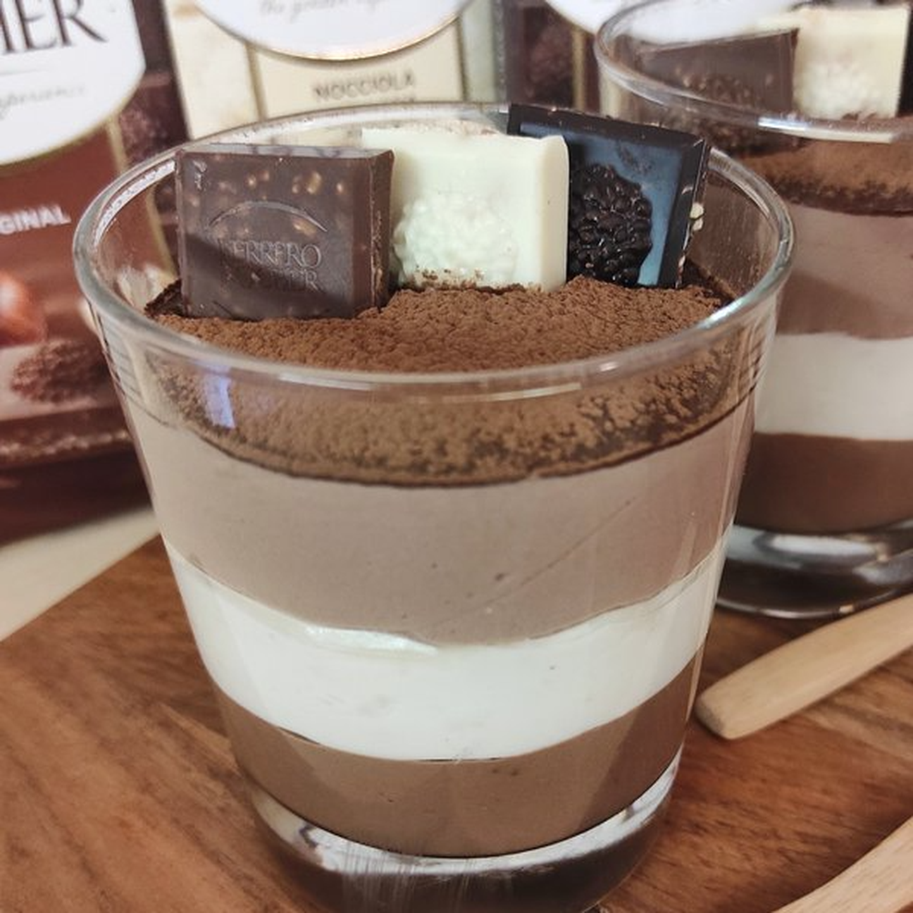 Cremoso Rocher ai tre cioccolati