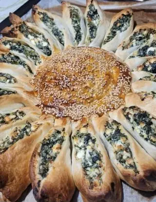 Ricetta Torta girasole agli spinaci di Manzanitaskitchen