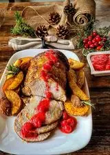 Ricetta Arista di maiale con salsa al corniolo