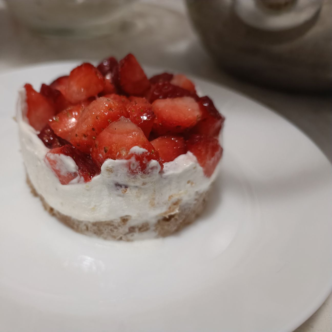 Cheesecake con fragole