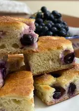 Ricetta Focaccia all 'uva fragola