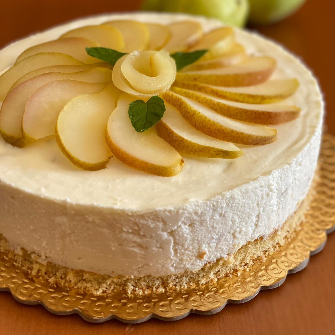 Cheesecake ricotta e pere