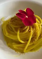 Ricetta Spaghetti con zafferano e bottarga