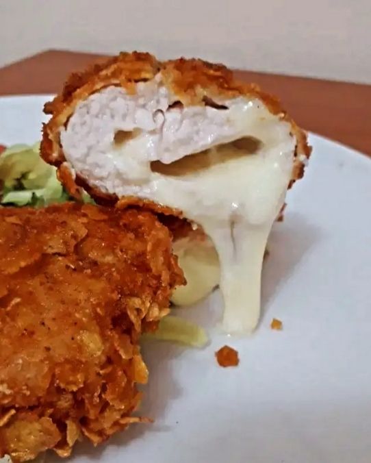Fagottini di petto di pollo impanati con cornflakes