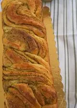 Ricetta Babka con crema al pistacchio.