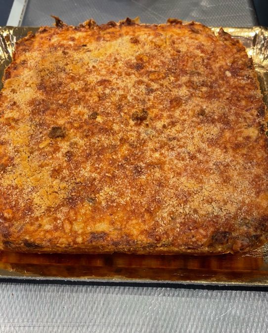 Tortino di patate con funghi ,prosciutto cotto e provola