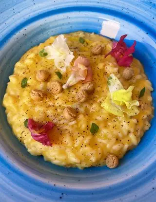 Ricetta Risotto alla zucca, gorgonzola e mascarpone e amaretti di ilmiopiattoacolori