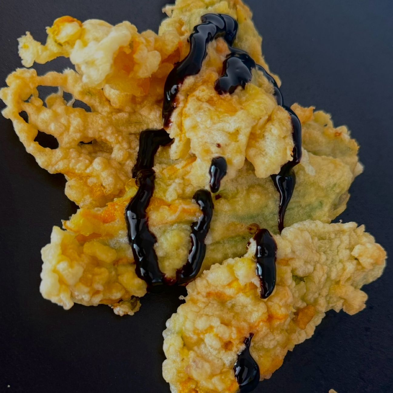Fiori di zucca in pastella