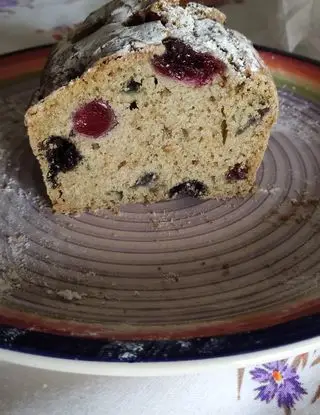 Ricetta Vegan plumcake mirtilli e ciliegie aromatizzato al karkade' di paola.cremonesi89