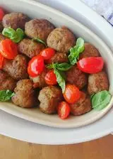 Ricetta Polpette con pomodorini e basilico