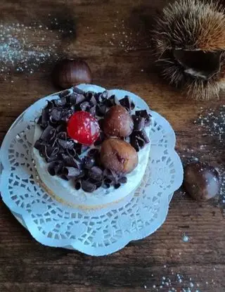 Ricetta Dessert con Ricotta, Riccioli di cioccolato e castagne di cucina_e_non_solo