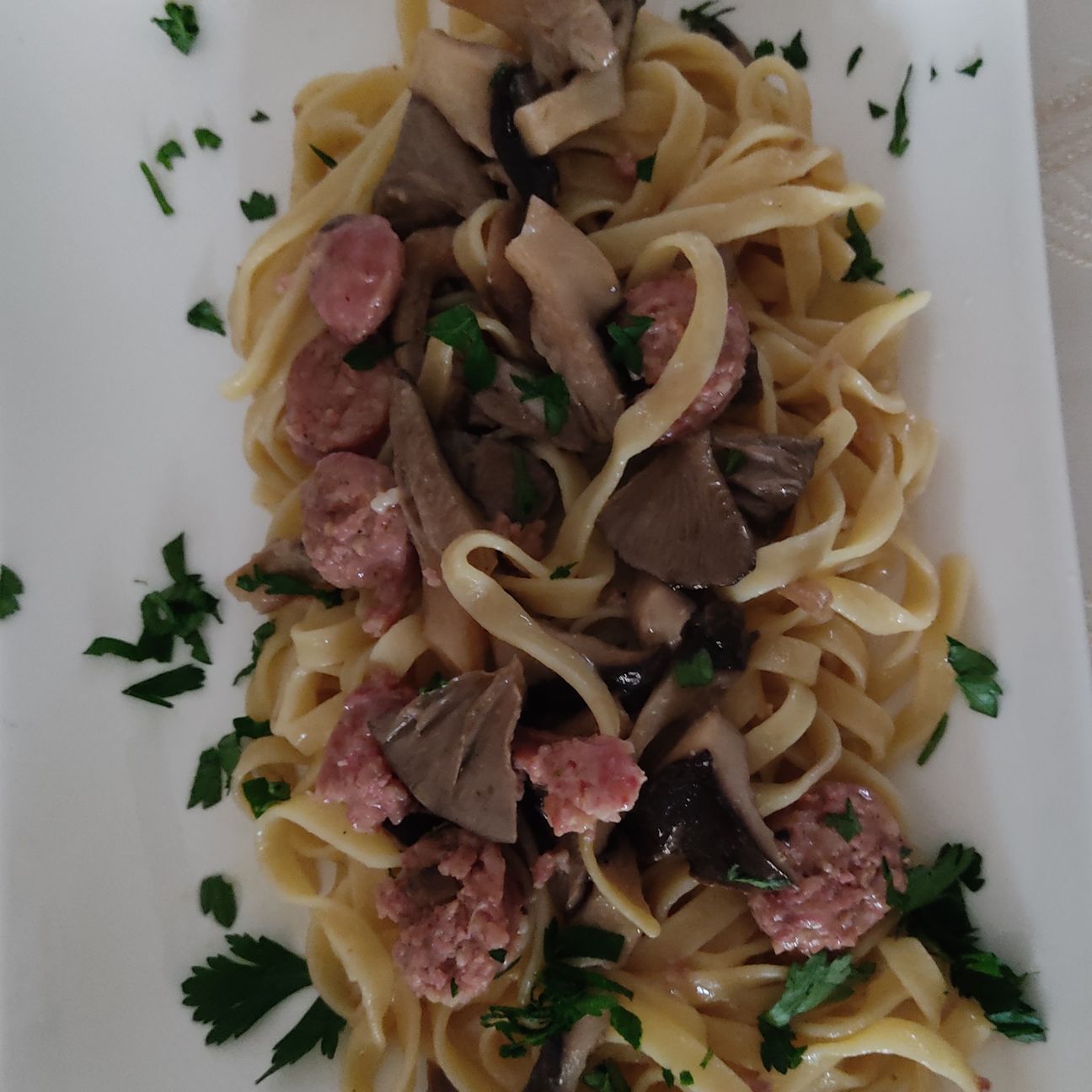 Tagliatelle funghi e norcia