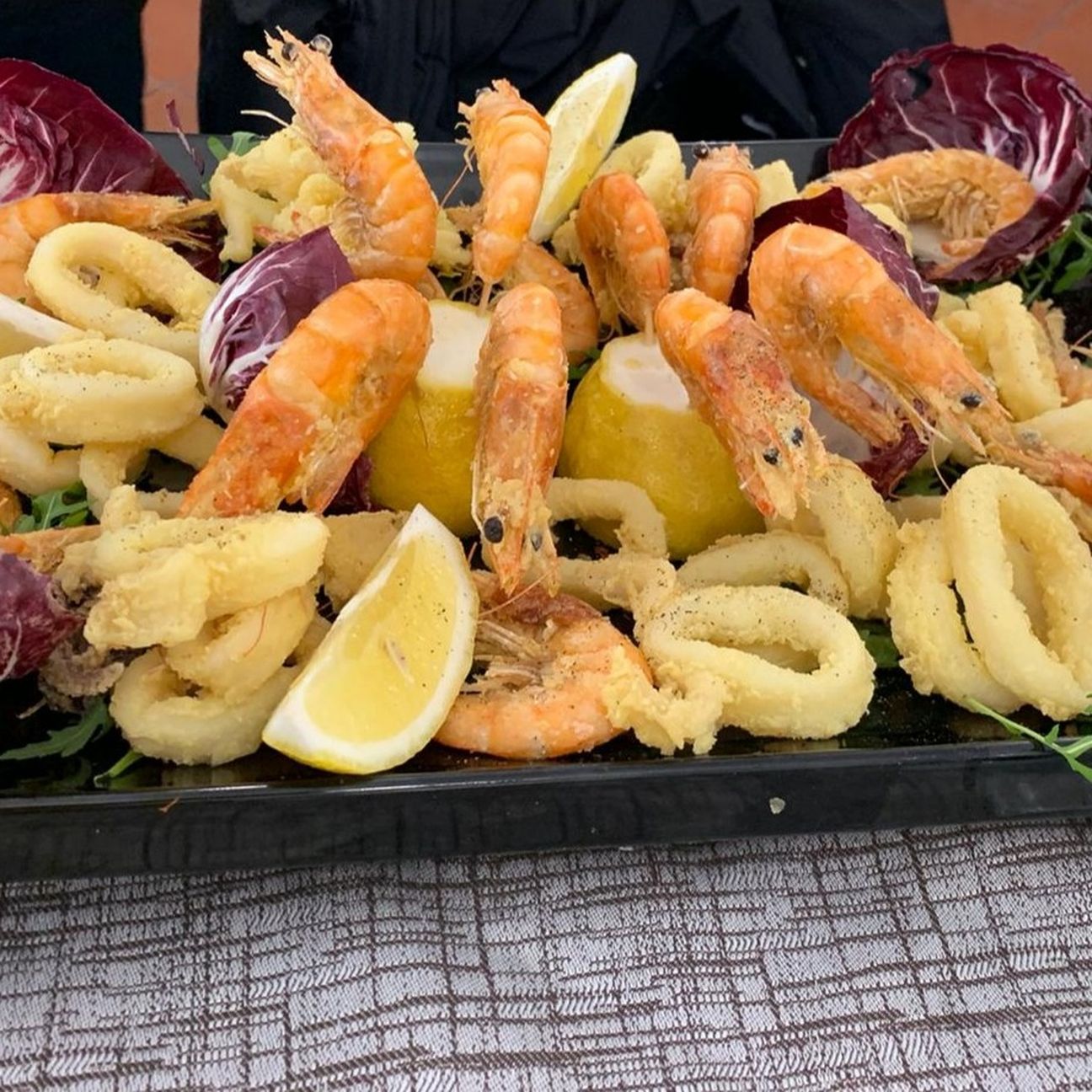 Frittura di gamberi e calamari