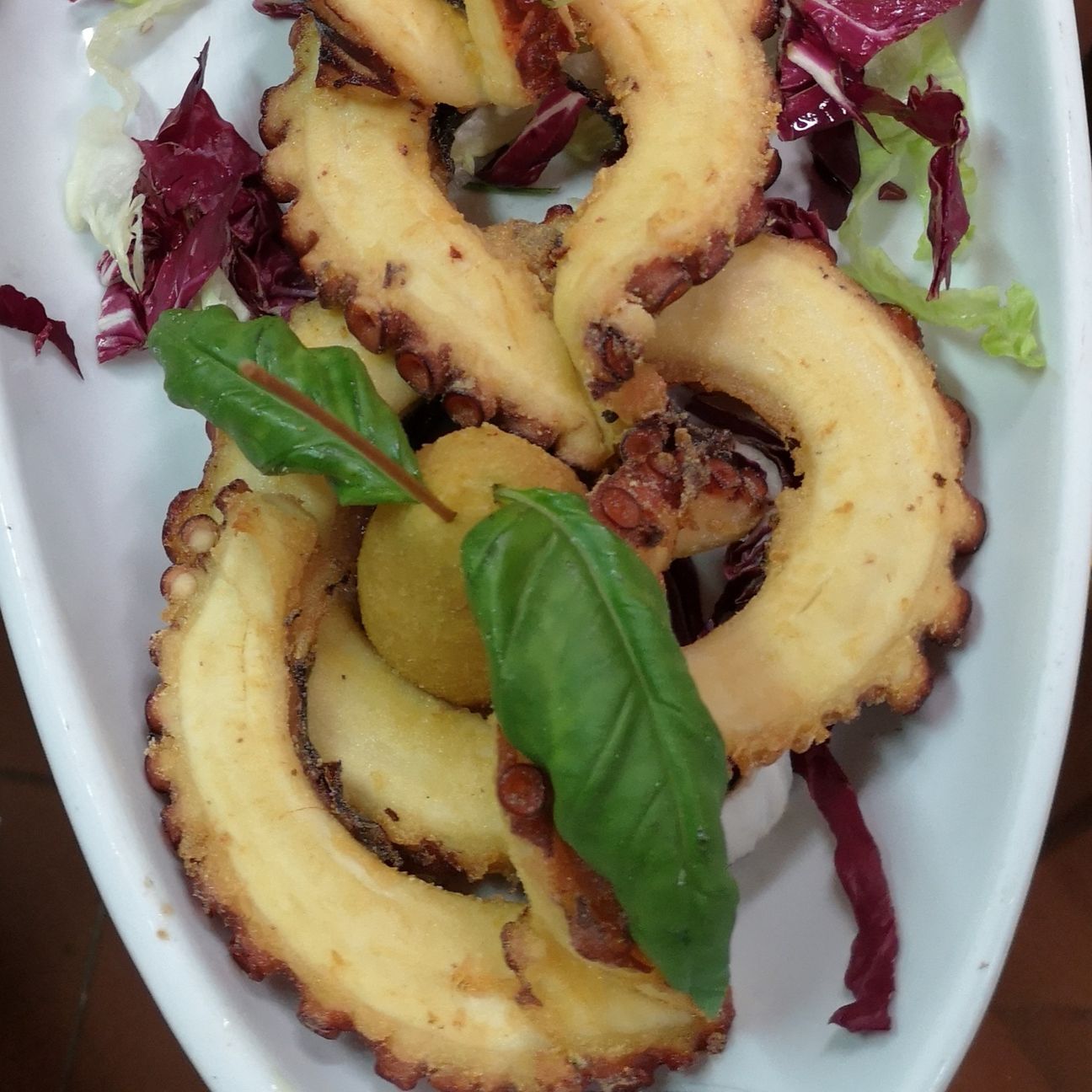 Il polpo fritto