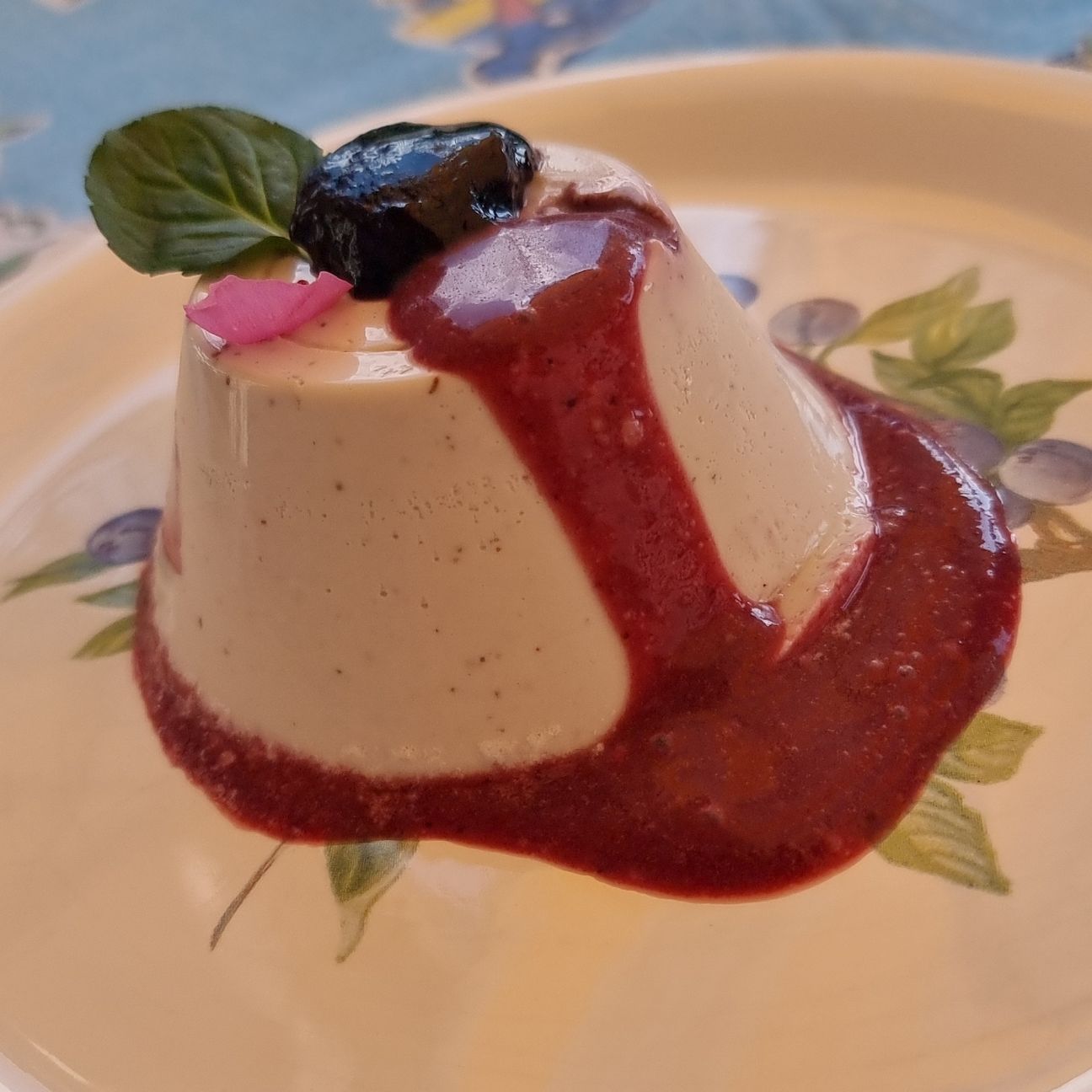 Panna cotta ai mirtilli