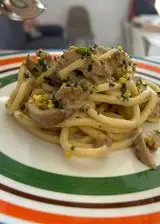 Ricetta Pasta con funghi porcini speck e pistacchi