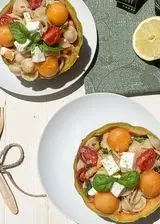 Ricetta PASTA FREDDA CON MELONE FETA E BASILICO!!