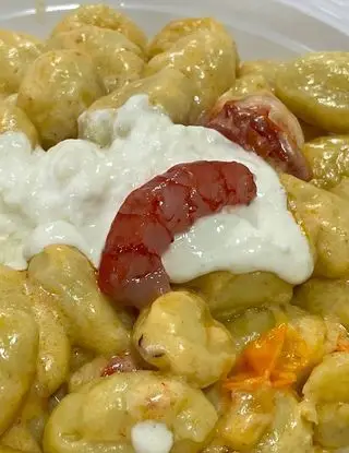 Ricetta Gnocchi burrata e gambero rosso di marco.cauli