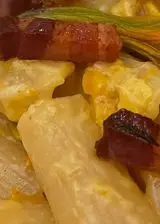 Ricetta Pancetta, fiori di zucca e zafferano