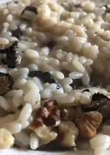Ricetta Risotto, gorgonzola, noci e tartufo nero estivo